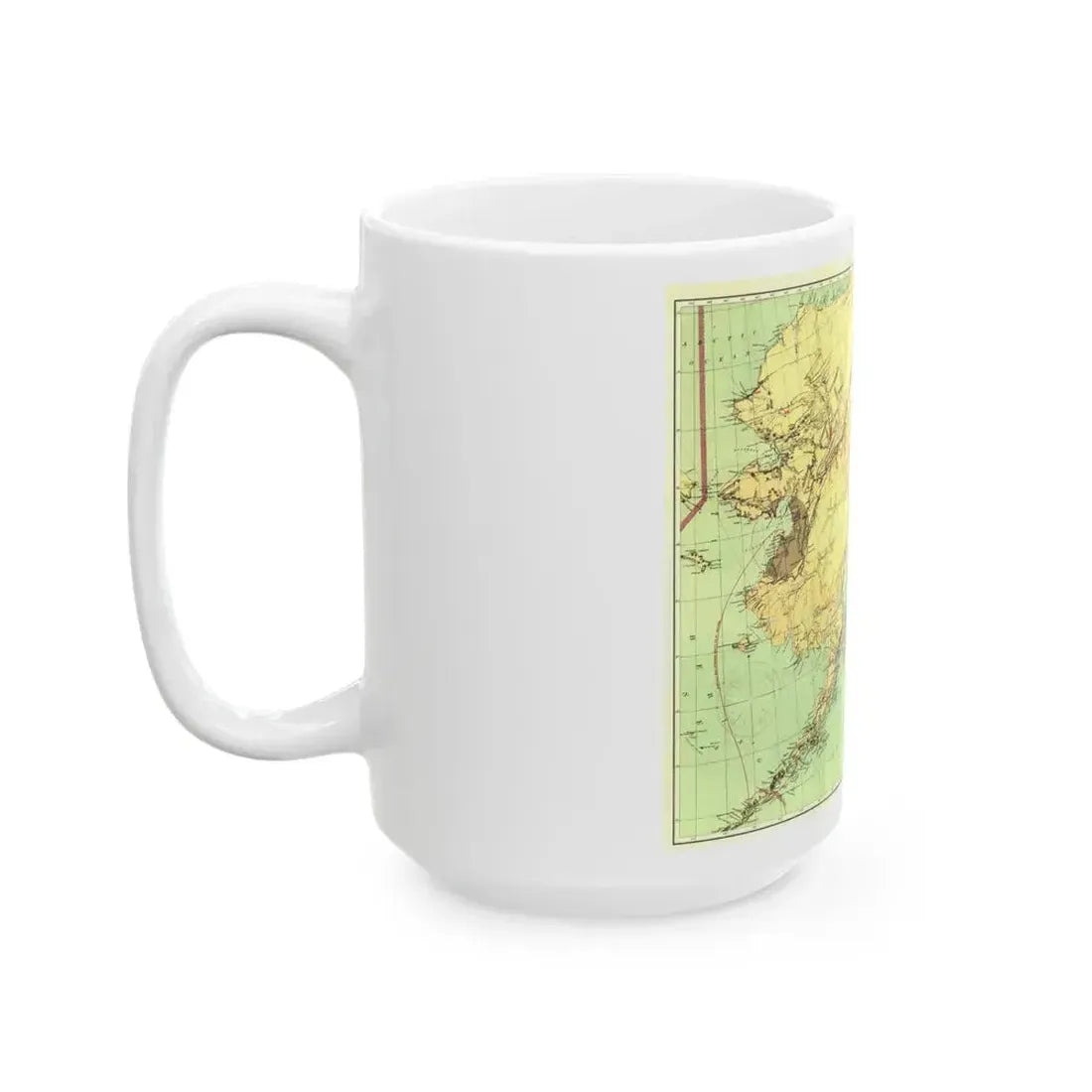 Alaska - The Gold & Coal Fields (1898) (Map) White Coffee Mug - Go Mug Yourself