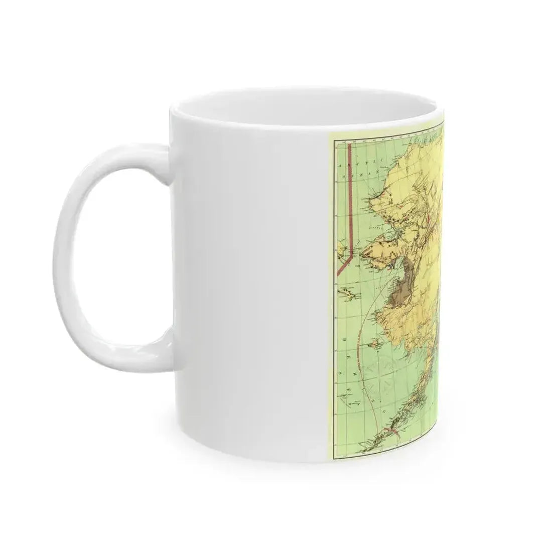 Alaska - The Gold & Coal Fields (1898) (Map) White Coffee Mug - Go Mug Yourself