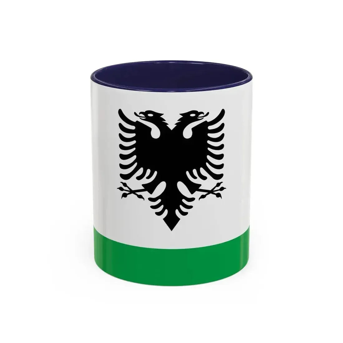 Albanian Coast Guard Ensign - Accent Coffee Mug 11oz Navy - Go Mug Yourself