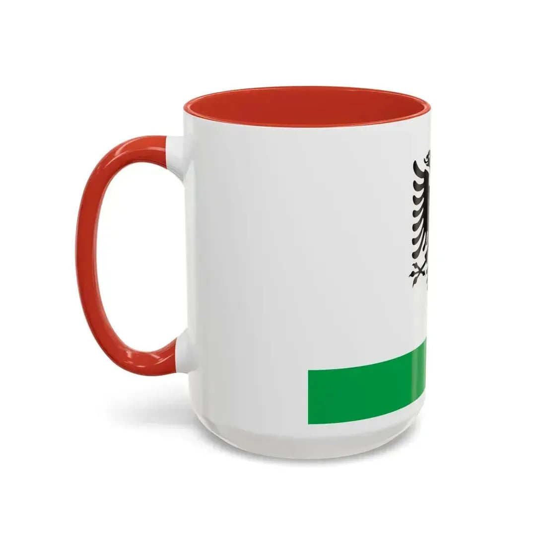 Albanian Coast Guard Ensign - Accent Coffee Mug - Go Mug Yourself
