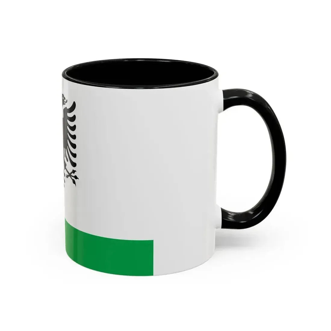 Albanian Coast Guard Ensign - Accent Coffee Mug - Go Mug Yourself