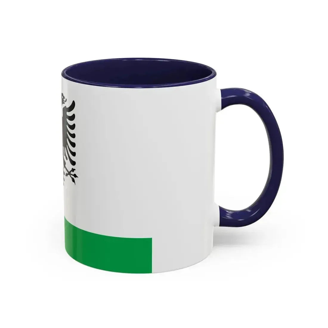 Albanian Coast Guard Ensign - Accent Coffee Mug - Go Mug Yourself