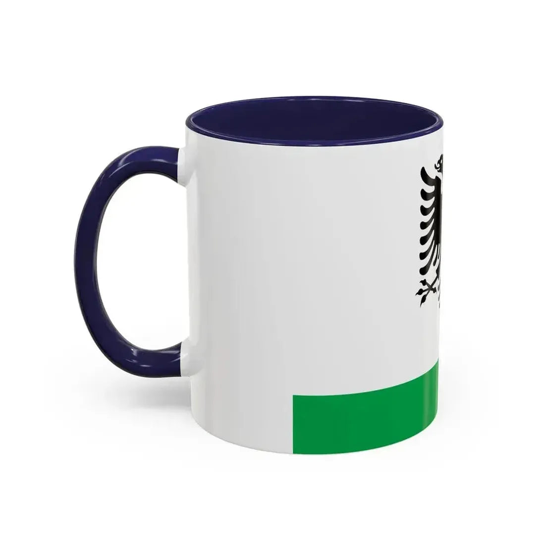 Albanian Coast Guard Ensign - Accent Coffee Mug - Go Mug Yourself