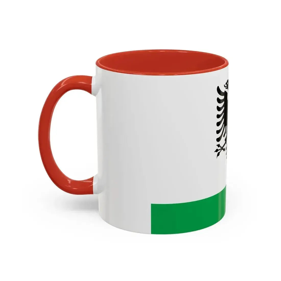 Albanian Coast Guard Ensign - Accent Coffee Mug - Go Mug Yourself