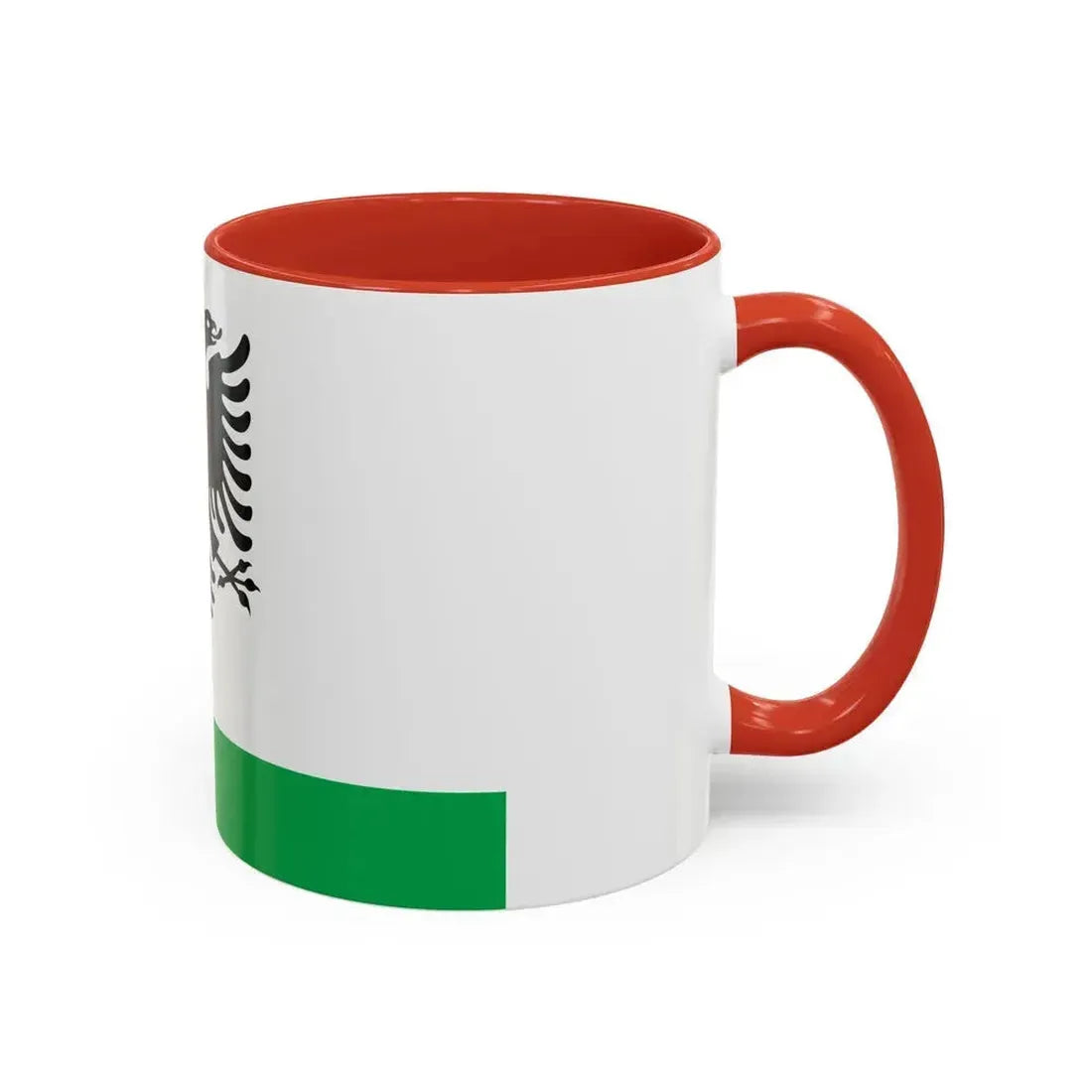 Albanian Coast Guard Ensign - Accent Coffee Mug - Go Mug Yourself