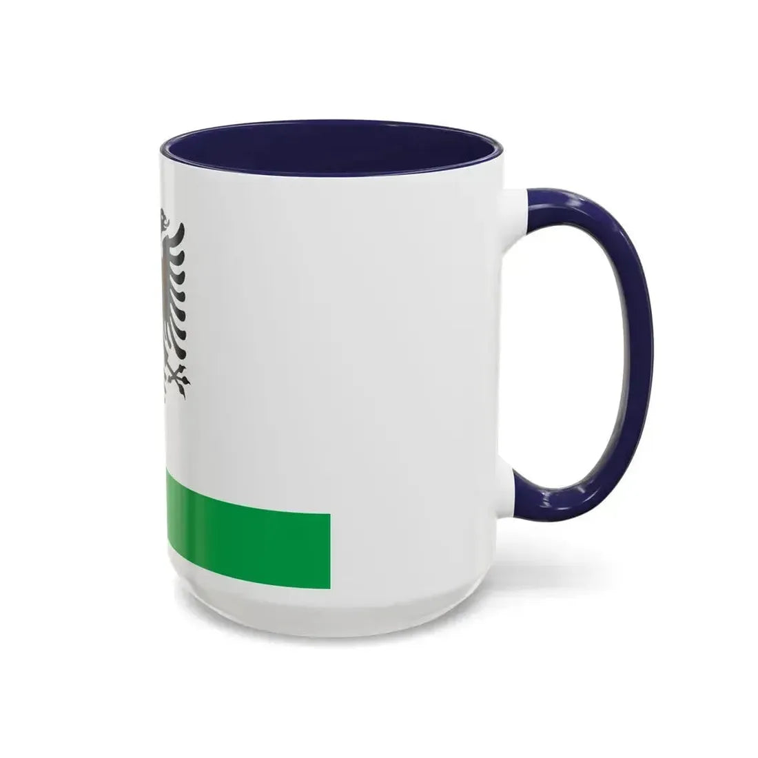 Albanian Coast Guard Ensign - Accent Coffee Mug - Go Mug Yourself