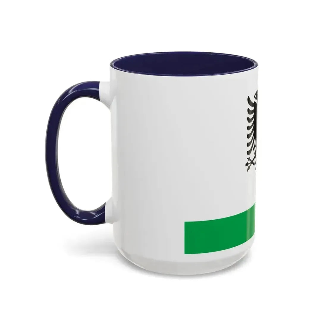 Albanian Coast Guard Ensign - Accent Coffee Mug - Go Mug Yourself