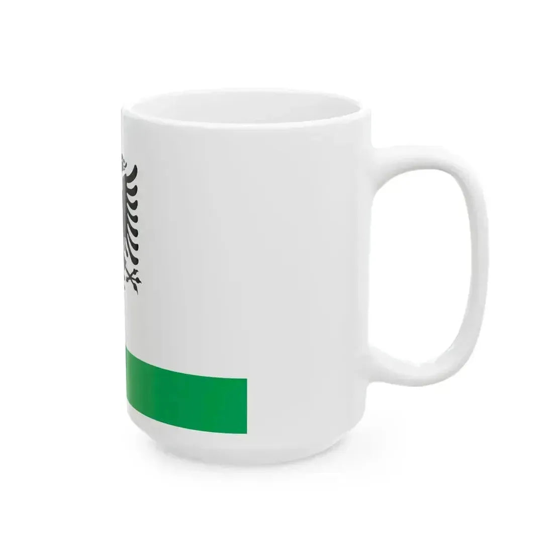 Albanian Coast Guard Ensign (Albania) White Coffee Mug - Go Mug Yourself