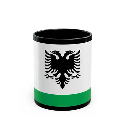 Albanian Coast Guard Ensign - Black Coffee Mug 11oz - Go Mug Yourself