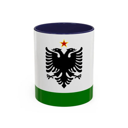 Albanian Coast Guard Ensign to 1958 to 1992 - Accent Coffee Mug 11oz Navy - Go Mug Yourself