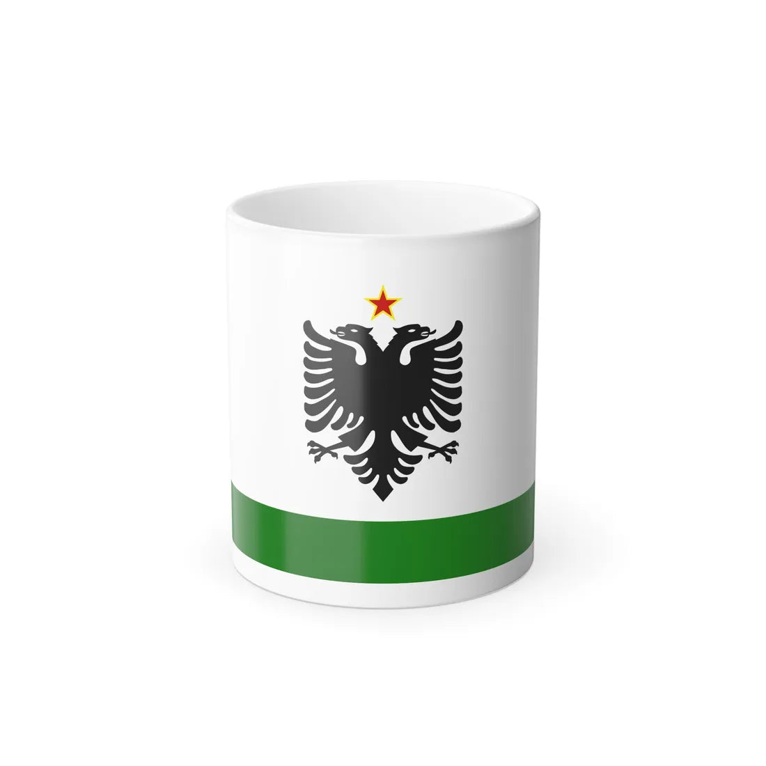 Albanian Coast Guard Ensign to 1958 to 1992 - Color Changing Mug 11oz 11oz - Go Mug Yourself