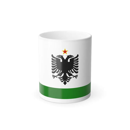 Albanian Coast Guard Ensign to 1958 to 1992 - Color Changing Mug 11oz 11oz - Go Mug Yourself