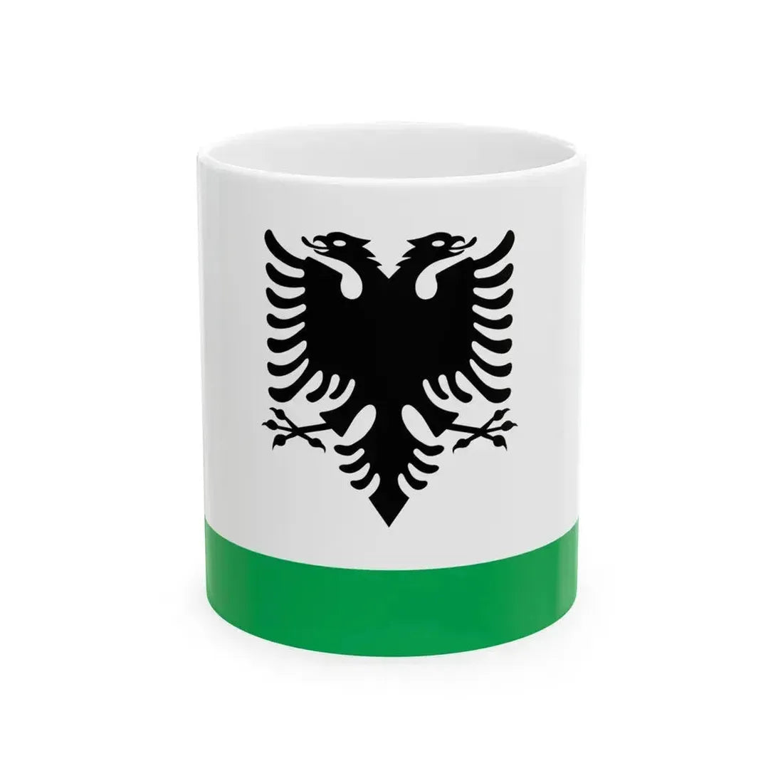 Albanian Coast Guard Ensign - White Coffee Mug 11oz - Go Mug Yourself