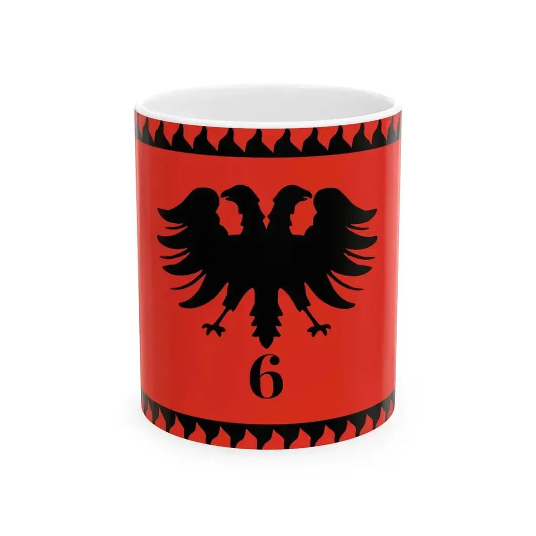 Albanian Legion (Albania) White Coffee Mug 11oz - Go Mug Yourself