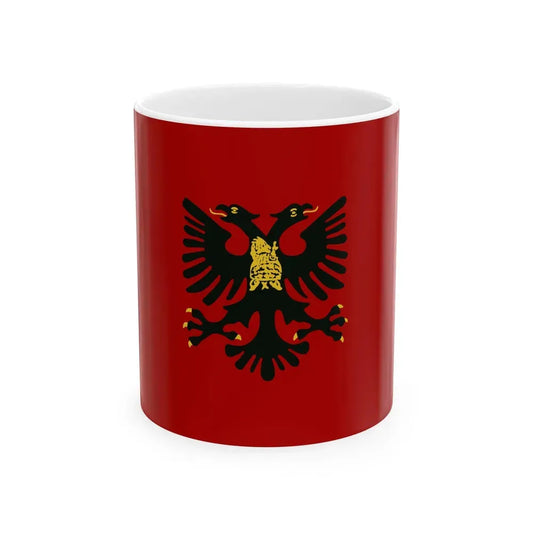 Albanian Republic State Flag (Albania) White Coffee Mug 11oz - Go Mug Yourself