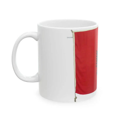 Albanian State Flag used at the UN 1970s (Albania) White Coffee Mug - Go Mug Yourself