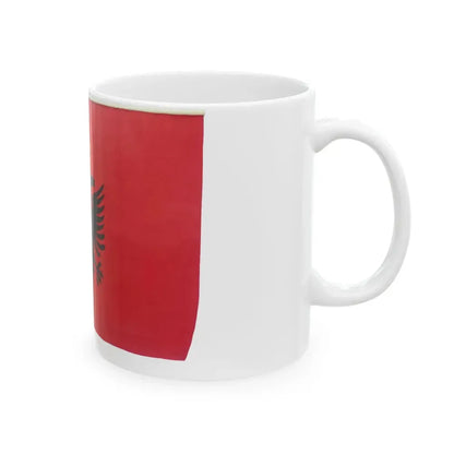 Albanian State Flag used at the UN 1970s (Albania) White Coffee Mug - Go Mug Yourself