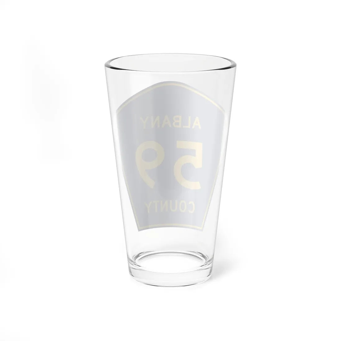 Albany County Route 59 WY (Wyoming) (Road Sign) Pint Glass 16oz - Go Mug Yourself