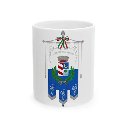Albareto-Gonfalone (Italy) White Coffee Mug 11oz - Go Mug Yourself