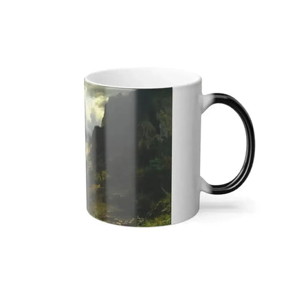 Albert Bierstadt (1830-1902) A Storm in the Rocky Mountains, Mt Rosalie - Color Changing Mug 11oz - Go Mug Yourself