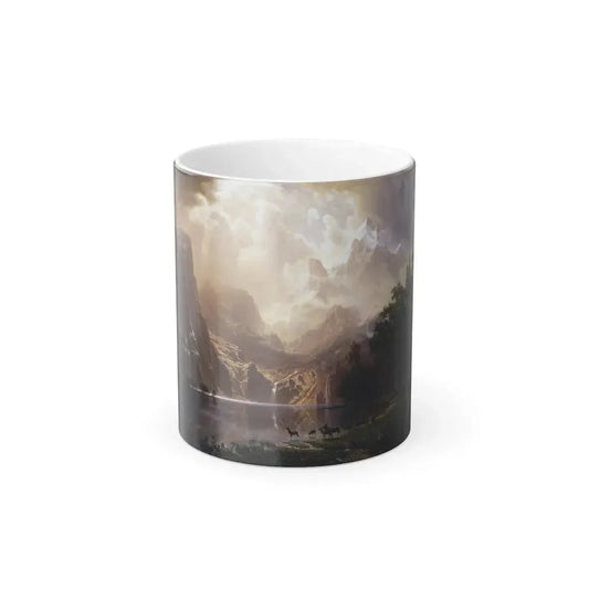 Albert Bierstadt (1830-1902) Among the Sierra Nevada Mountains, California(4) - Color Changing Mug 11oz 11oz - Go Mug Yourself