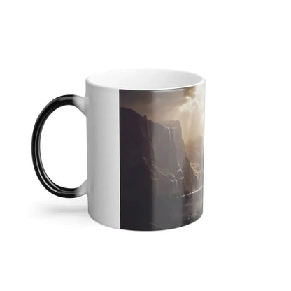 Albert Bierstadt (1830-1902) Among the Sierra Nevada Mountains, California(4) - Color Changing Mug 11oz - Go Mug Yourself