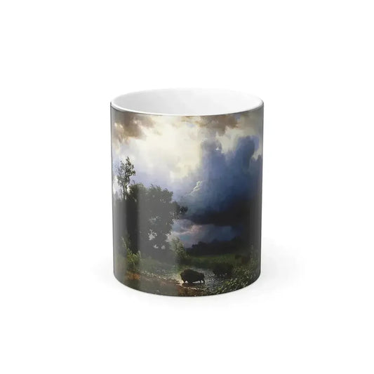 Albert Bierstadt (1830-1902) Buffalo Trail, The Impending Storm - Color Changing Mug 11oz 11oz - Go Mug Yourself