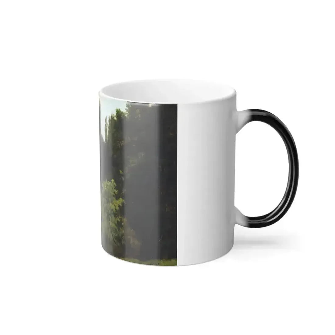 Albert Bierstadt (1830-1902) Deep in the Rockies - oil on paper mounted on panel - Color Changing Mug 11oz - Go Mug Yourself