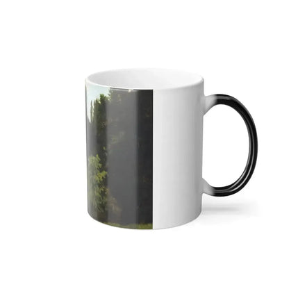 Albert Bierstadt (1830-1902) Deep in the Rockies - oil on paper mounted on panel - Color Changing Mug 11oz - Go Mug Yourself