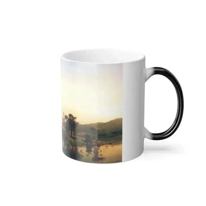 Albert Bierstadt (1830-1902) Gosnold at Cuttyhunk - Color Changing Mug 11oz - Go Mug Yourself