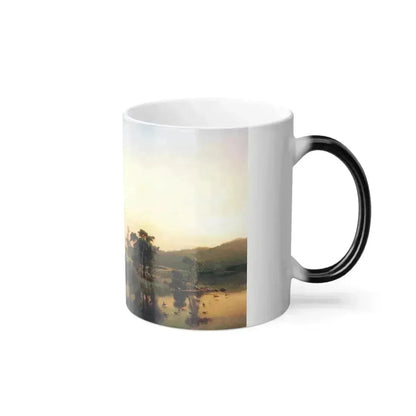 Albert Bierstadt (1830-1902) Gosnold at Cuttyhunk - Color Changing Mug 11oz - Go Mug Yourself