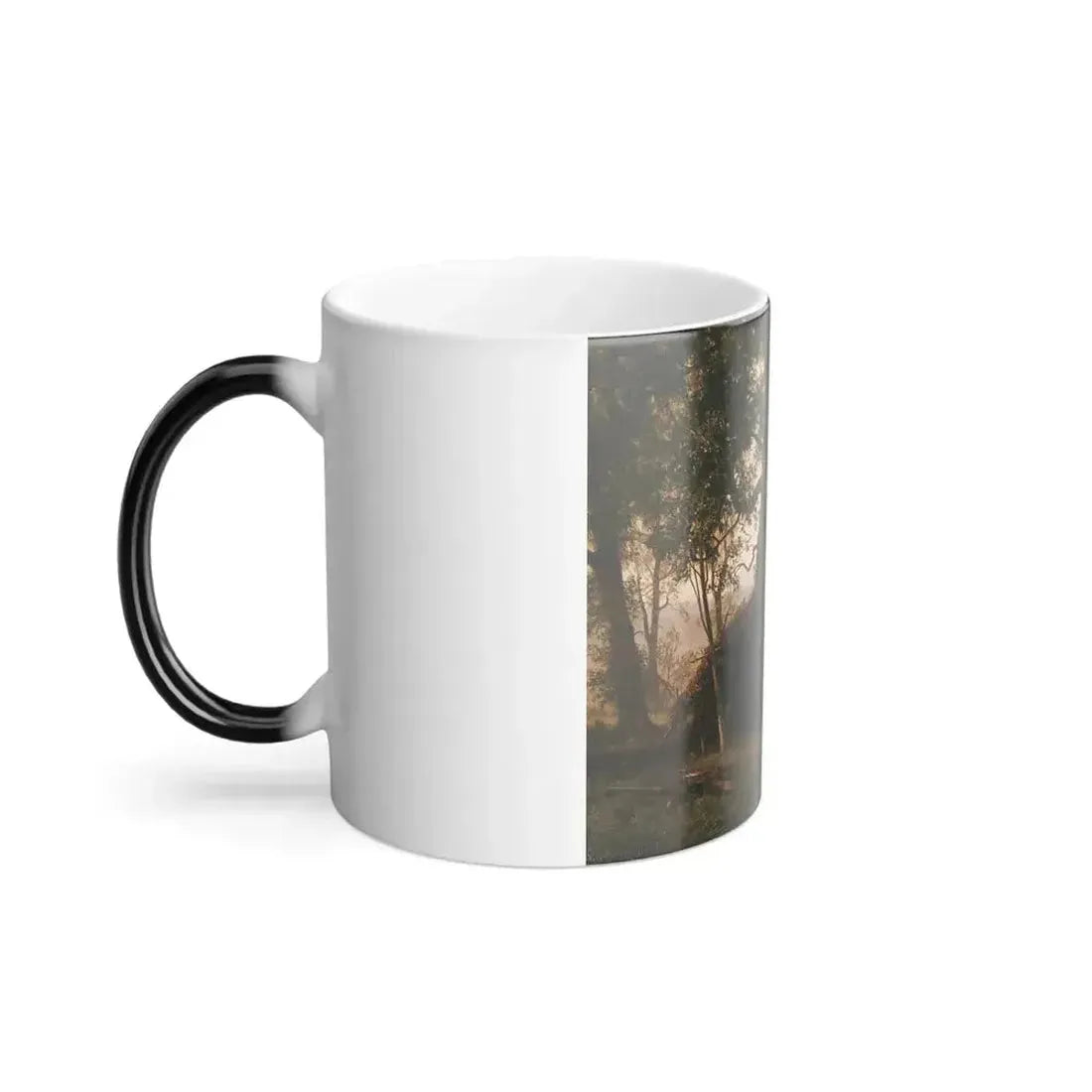 Albert Bierstadt (1830-1902) Guerrilla Warfare%3a Picket Duty in Virginia - Oil on panel 1862 - Color Changing Mug 11oz - Go Mug Yourself