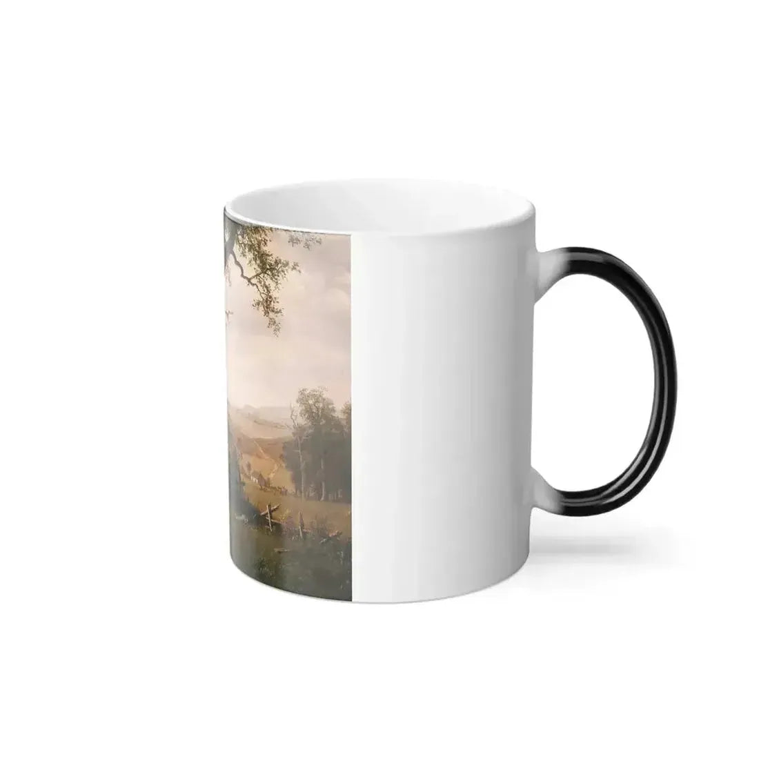 Albert Bierstadt (1830-1902) Guerrilla Warfare%3a Picket Duty in Virginia - Oil on panel 1862 - Color Changing Mug 11oz - Go Mug Yourself