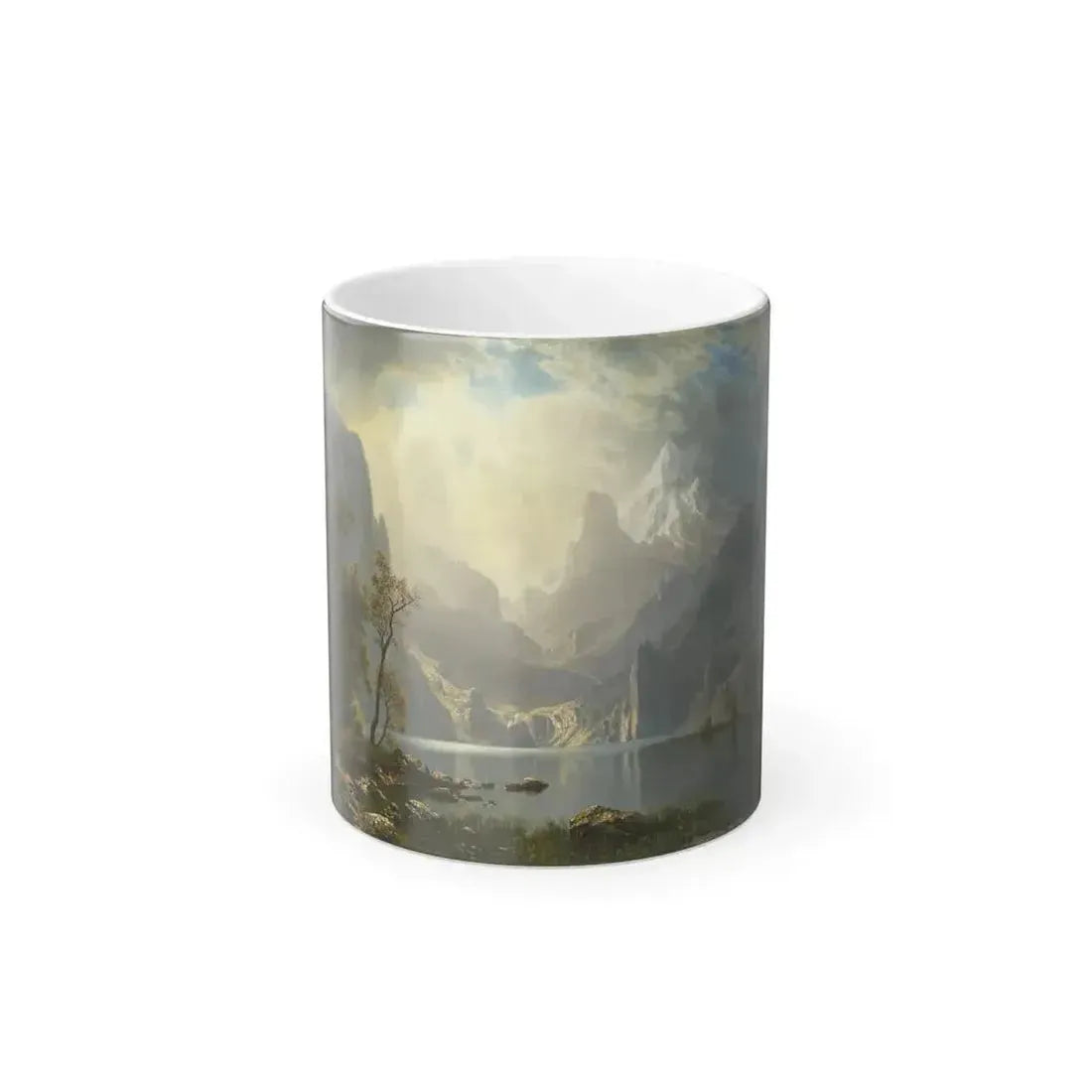Albert Bierstadt (1830-1902) In the Sierras Lake Tahoe - Color Changing Mug 11oz 11oz - Go Mug Yourself