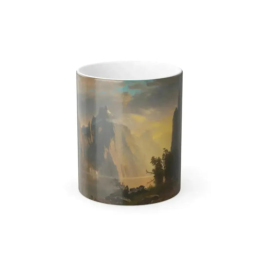 Albert Bierstadt (1830-1902) Lake in the Sierra Nevada - Oil on Canvas 1867 - Color Changing Mug 11oz 11oz - Go Mug Yourself