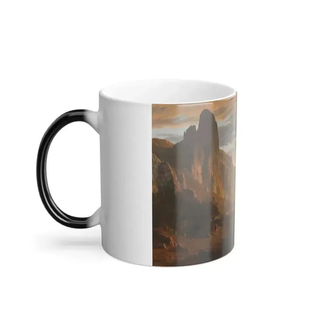 Albert Bierstadt (1830-1902) Looking Down Yosemite Valley - Color Changing Mug 11oz - Go Mug Yourself