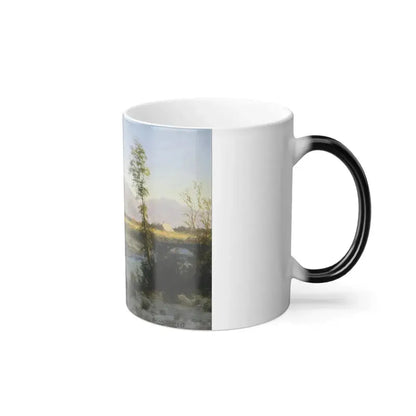 Albert Bierstadt (1830-1902) Prairie Landscape - Color Changing Mug 11oz - Go Mug Yourself