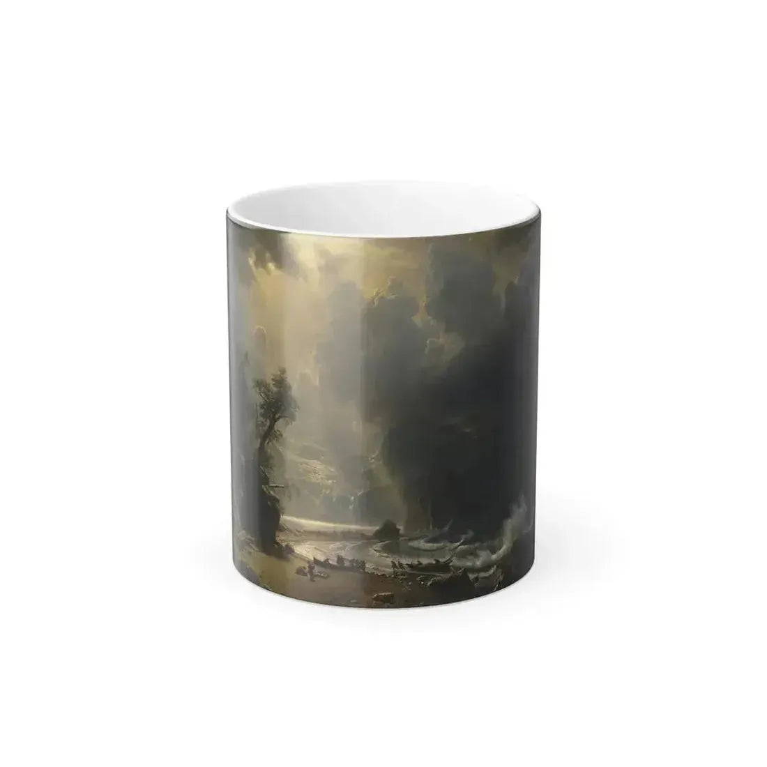 Albert Bierstadt (1830-1902) Puged sound of the Pacific coast - Color Changing Mug 11oz 11oz - Go Mug Yourself