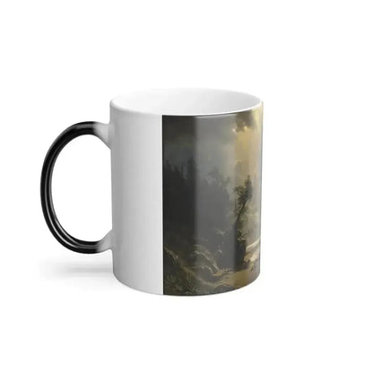 Albert Bierstadt (1830-1902) Puged sound of the Pacific coast - Color Changing Mug 11oz - Go Mug Yourself