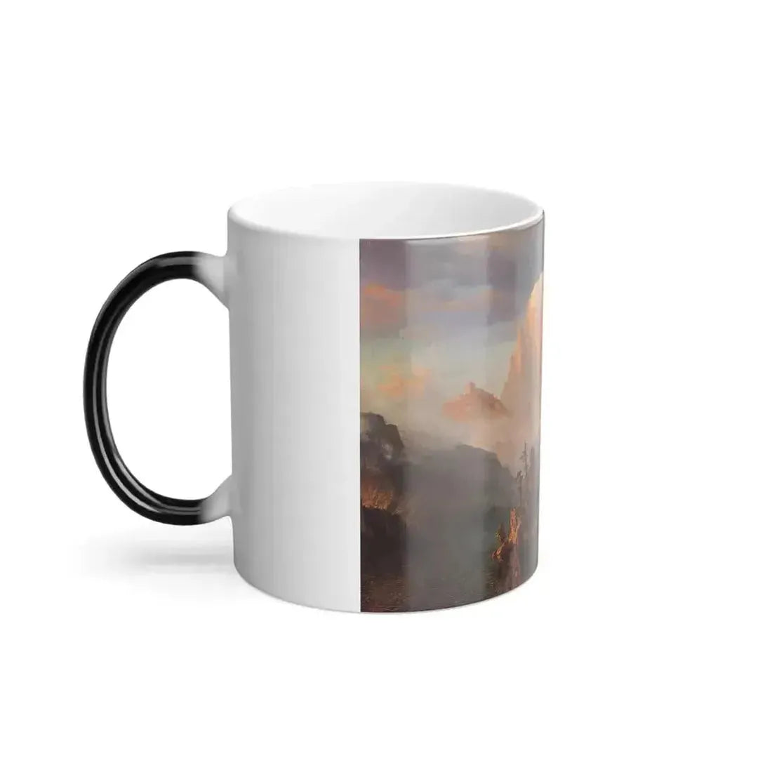 Albert Bierstadt (1830-1902) Rocky Mountains - Oil on canvas 1866 - Color Changing Mug 11oz - Go Mug Yourself