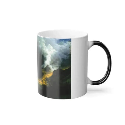Albert Bierstadt (1830-1902) Storm in the Mountains - Color Changing Mug 11oz - Go Mug Yourself