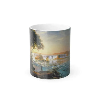 Albert Bierstadt (1830-1902) The Falls of St Anthony - Color Changing Mug 11oz 11oz - Go Mug Yourself