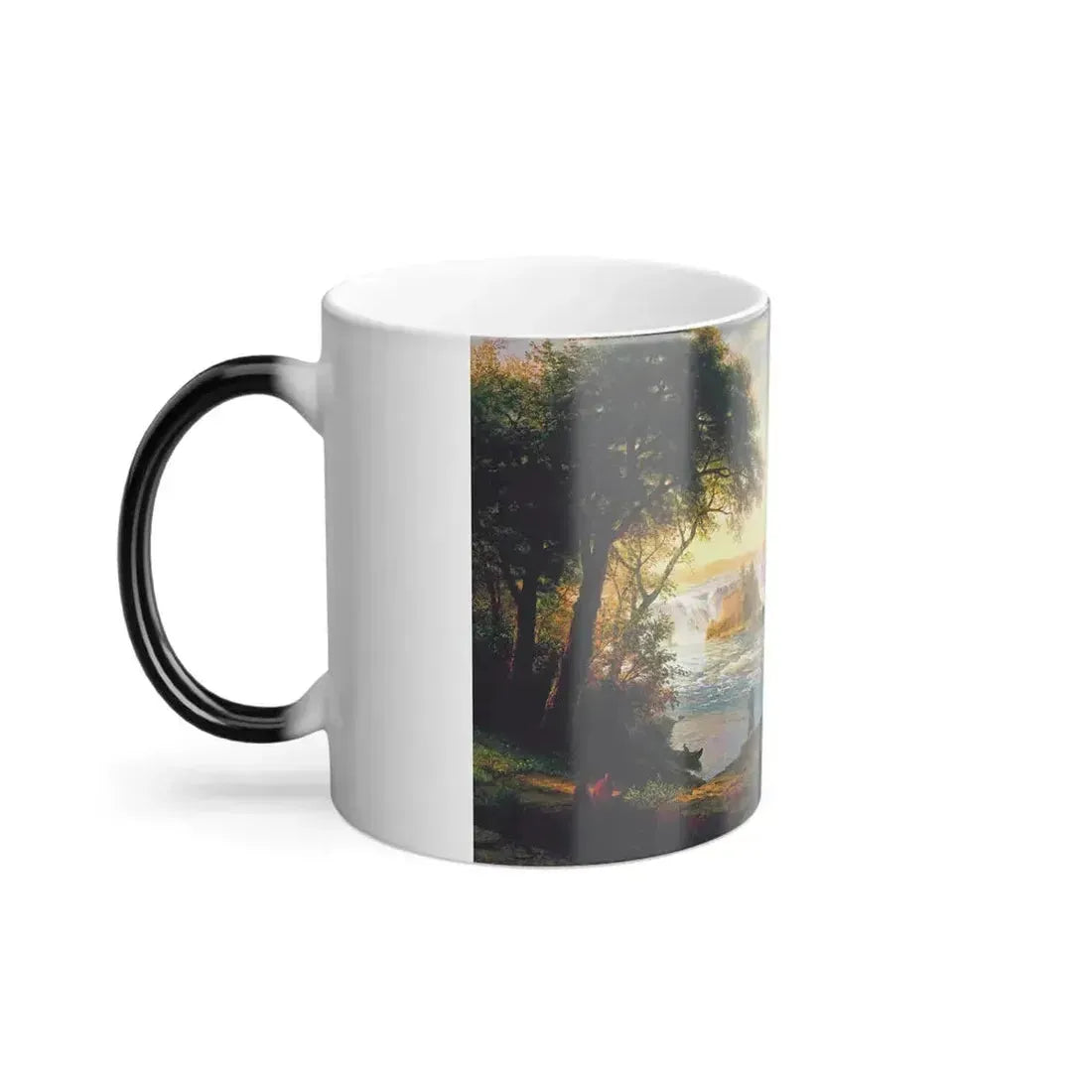 Albert Bierstadt (1830-1902) The Falls of St Anthony - Color Changing Mug 11oz - Go Mug Yourself