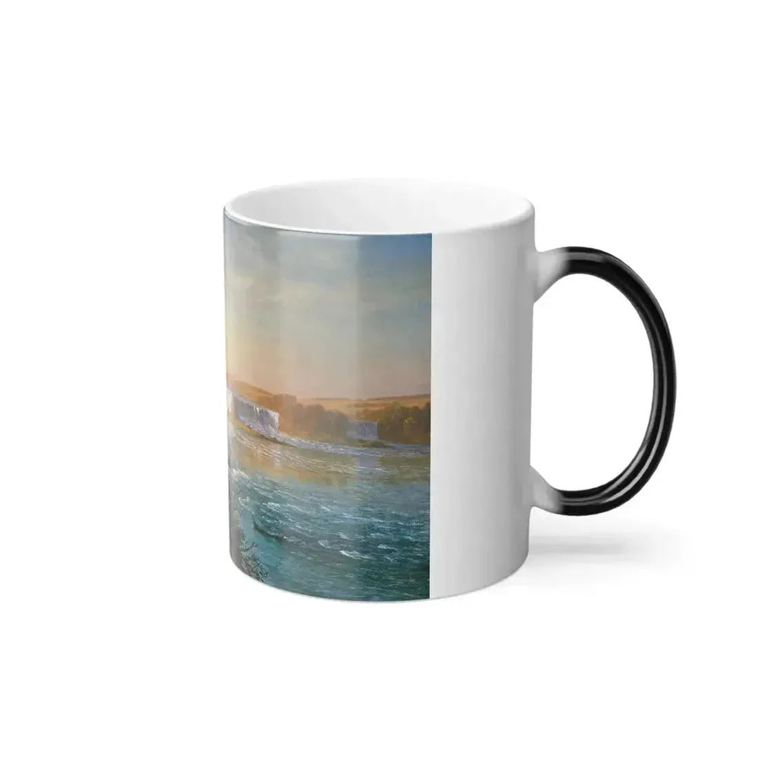 Albert Bierstadt (1830-1902) The Falls of St Anthony - Color Changing Mug 11oz - Go Mug Yourself