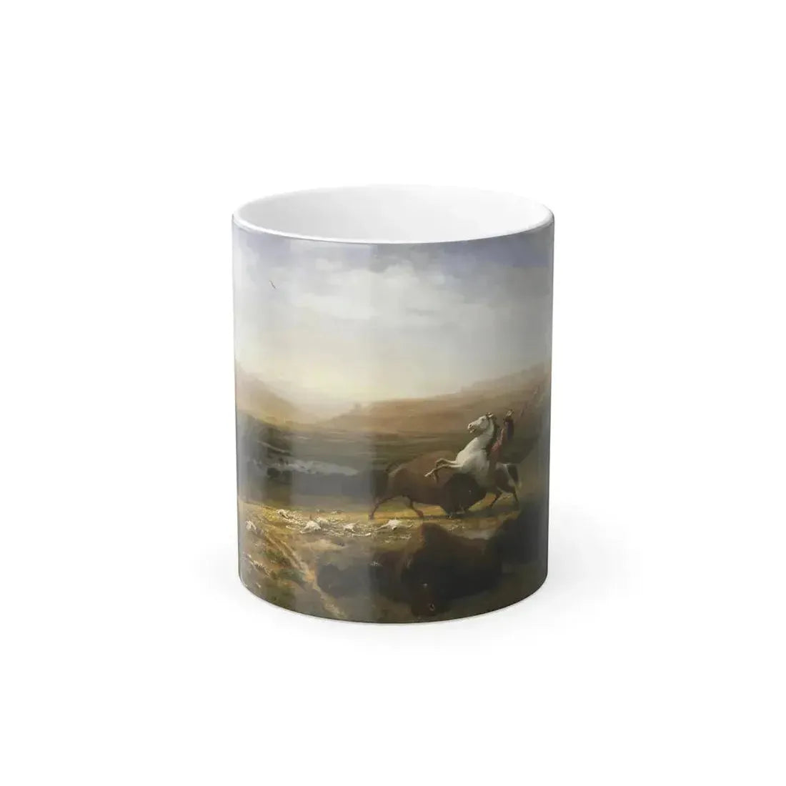 Albert Bierstadt (1830-1902) The Last of the Buffalo - Color Changing Mug 11oz 11oz - Go Mug Yourself