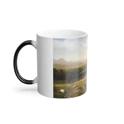 Albert Bierstadt (1830-1902) The Last of the Buffalo - Color Changing Mug 11oz - Go Mug Yourself