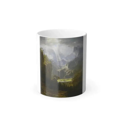 Albert Bierstadt (1830-1902) The Rocky Mountains, Lander's Peak 1 - Color Changing Mug 11oz 11oz - Go Mug Yourself