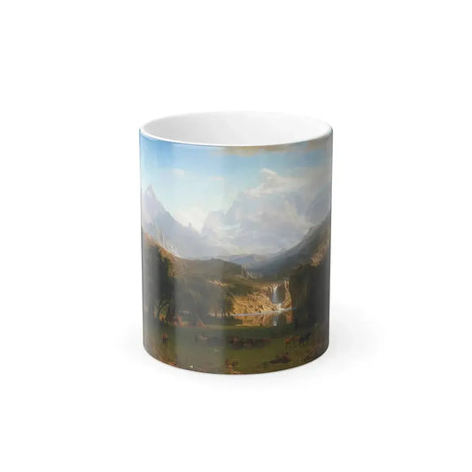 Albert Bierstadt (1830-1902) The Rocky Mountains, Lander's Peak 2 - Color Changing Mug 11oz 11oz - Go Mug Yourself