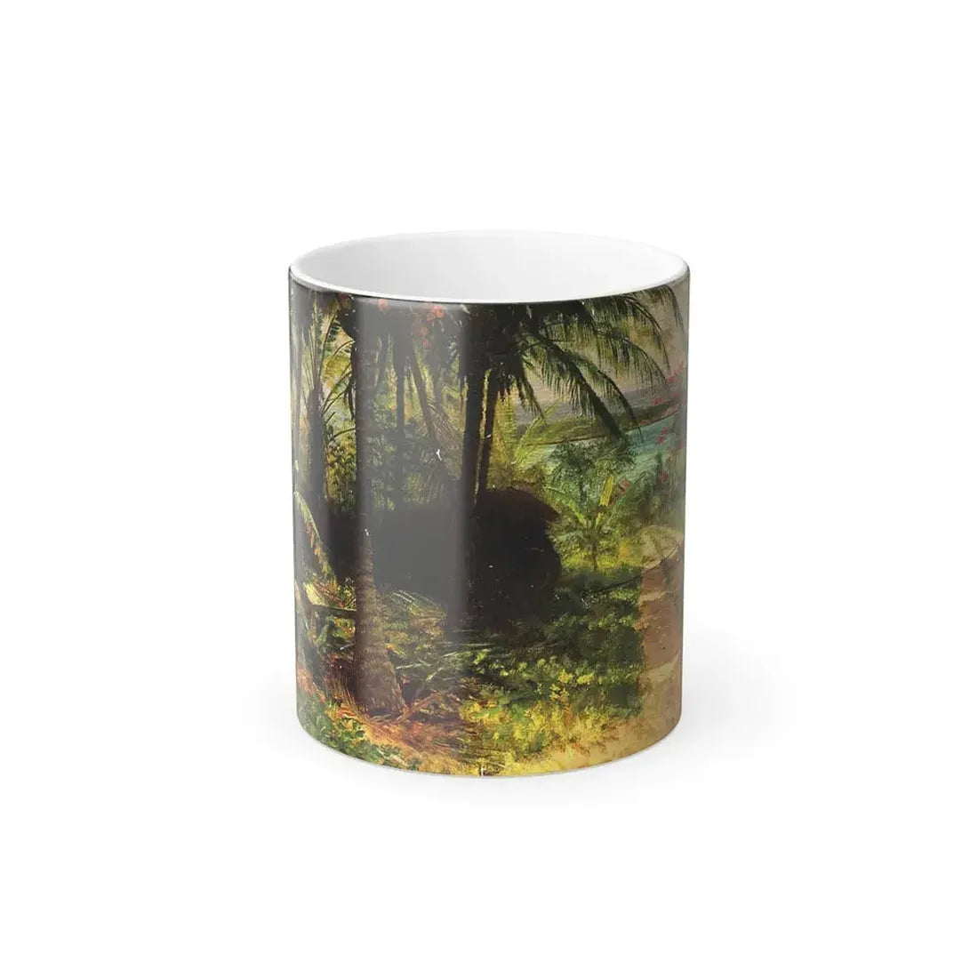 Albert Bierstadt (1830-1902) tropical landscape - Color Changing Mug 11oz Default Title - Go Mug Yourself
