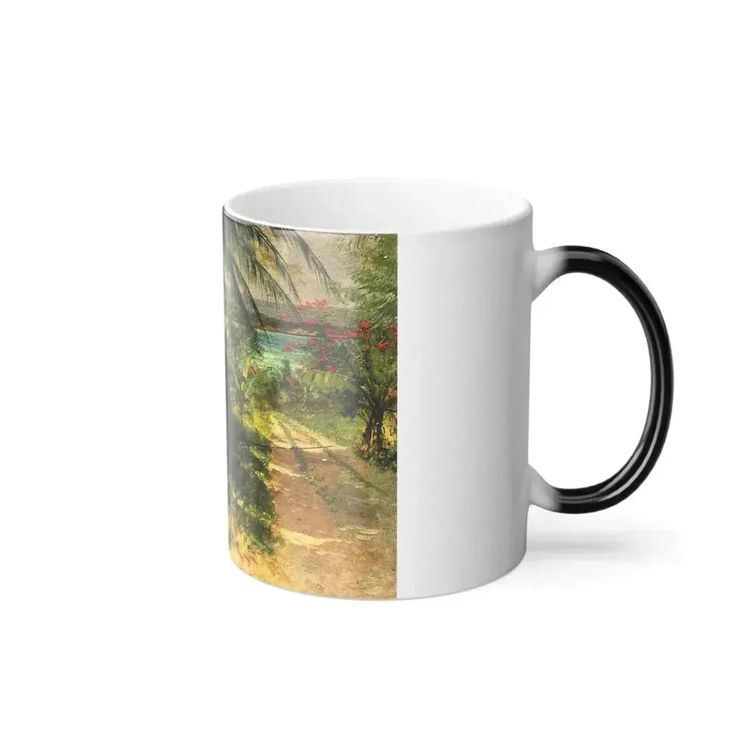 Albert Bierstadt (1830-1902) tropical landscape - Color Changing Mug 11oz - Go Mug Yourself